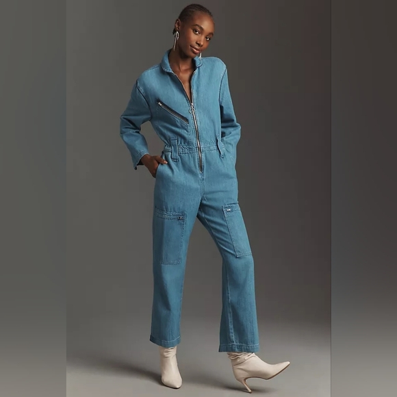 Anthropologie Pants - Anthropologie Seventy + Mochi Amelia Denim Jumpsuit